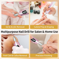 Lime à ongles électrique portable rechargeable sans fil pour manucure et pédicure à domicile ou en salon