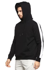 Venta al por mayor Casual Capucha Hombres Sudadera con capucha Logo Estilo de pecho Pullover Hombres Sueltos en blanco negro Sudaderas con capucha - Product Image 2