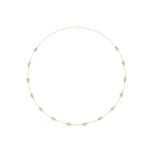Collar de Oro Amarillo de 10K con Diamantes Sintéticos Cultivados en Laboratorio, Corte Esmeralda, Estilo Aurora, de Lujo para Mujer, S VIRVADIYA - Product Image 1