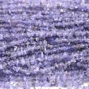 Bracelet de pépites de pierres précieuses non coupées en tanzanite violette naturelle pour la fabrication de bijoux - Product Image 2