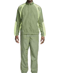 Vêtements de sport pour hommes 2 pièces coupe-vent d'été décontracté Logo personnalisé nylon froissé coupe-vent survêtement léger ensemble - Product Image 1