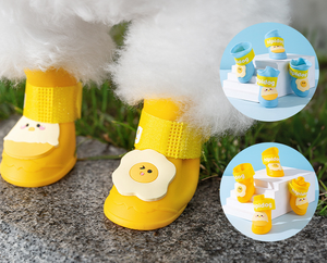 Botas Impermeables para Perros y Gatos, Cálidas, con Forro Polar, Antideslizantes, Cómodas, Transpirables, para Todas las Estaciones, Protección para Patas Pequeñas - Product Image 4