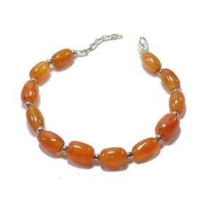 สร้อยข้อมือลูกปัดคาร์เนเลียนสีแดงสำหรับผู้ชายและผู้หญิงปรับได้การรักษาด้วยอัญมณีแฟชั่นเครื่องประดับสำหรับการทำสมาธิเสริมพลังงาน - Product Image 4