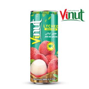 250ml para puré sin azúcar jugo de lichi bebida enlatada-venta al por mayor - Product Image 3