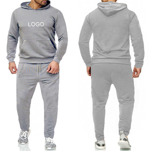 Ensemble de survêtement pour homme de haute qualité en 2 pièces, vêtements de sport d'hiver, sweat-shirt respirant, séchage rapide, évacuation de la transpiration, 100% coton biologique, décontracté - Product Image 1