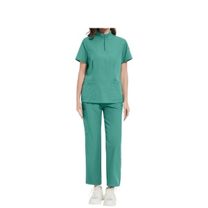 2024 OEM 100% coton uniforme d'hôpital costume de gommage d'allaitement Logo personnalisé médecin gommages personnalisés uniforme unisexe gommages médicaux - Product Image 5