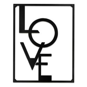 Arte de Pared de Metal con la Palabra LOVE, Acabado Negro, Letras Modernas Decorativas para Colgar en la Pared, para Sala de Estar, Dormitorio, Oficina, Decoración del Hogar - Product Image 5