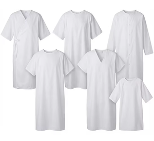 Bata Quirúrgica de Algodón Orgánico Premium, Suave y Cómoda, Uniforme Blanco para Hospital, Clínica y Laboratorio - Product Image 3