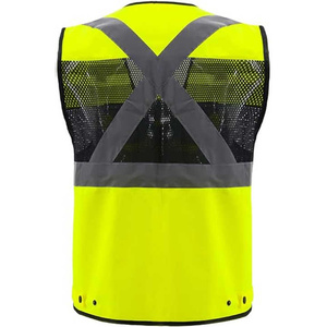 Gilet de sécurité réfléchissant durable, équipement léger haute visibilité, parfait pour les travaux routiers, la sécurité industrielle et extérieure - Product Image 4