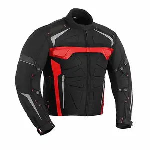 Leder Cordura Material innen gepolstert Custom ized Work Biker Motorrad jacke