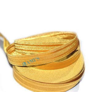 Venta al por mayor de oro metálico trenza OEM uniforme de encaje trenza en tamaños de 7mm a 80mm Custom Trim Tresse Galon en plata oro metálico - Product Image 3