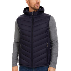 Nueva chaqueta acolchada sin mangas transpirable personalizada para hombre con cremallera, últimos diseños, chaqueta acolchada con burbujas, chaqueta acolchada de nuevo estilo Simple - Product Image 1