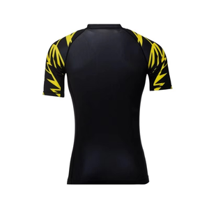 T-shirts Rash Guard pour hommes à manches courtes, conception OEM personnalisée, séchage rapide, respirant, couche de base, hauts Rash Guard - Product Image 6