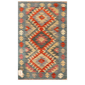 Maimana Afghanistan Kilim <b>Rug</b> 88 X 55 cm Traditional Handwoven Area <b>Rug</b> <b>Set</b> - Product Image 1