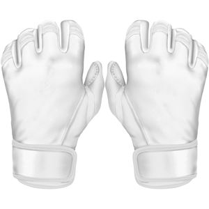 Guantes de bateo de béisbol de cuero Cabretta al por mayor puño corto práctica de entrenamiento profesional diseño personalizado 2017 - Product Image 1