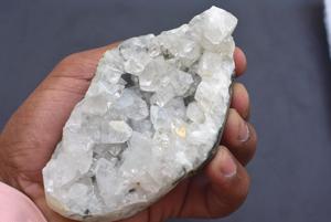 Apophyllite-Geode de Apophyllite Natural sin procesar, mineral rugoso, racimo de geoda para Decoración - Product Image 4