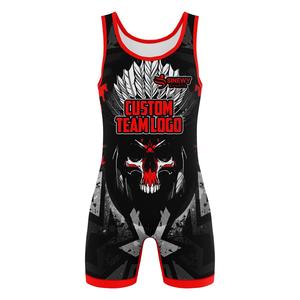 Dernier design, vente en gros, justaucorps de lutte personnalisé par sublimation pour femmes (spandex/polyester) - Product Image 1