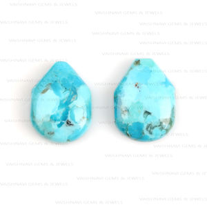 Haute Qualité Naturel Mohave Arizona Turquoise Bleu Fantaisie Forme 11x15mm Haute Poli Calibré Cabochon Lâche Fabrication de Bijoux - Product Image 3