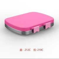 BPA-freie, auslaufsichere, erhitzebare und spülmaschinenfeste Lunchbox mit großem Fassungsvermögen, Lebensmittelqualität, Bento-Box mit herausnehmbarem Edelstahl-Inneneinsatz