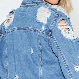 Chaquetas Vaqueras Largas de Mezclilla para Mujer, Talla Grande, Venta Directa de Fábrica, Alta Calidad, Personalizadas, 2024 - Product Image 5