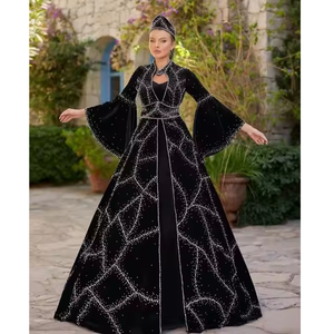 Đầm dạ hội dài chấm đất, chất liệu satin lụa 100%, thiết kế sang trọng, kiểu dáng cổ điển, không tay, điểm nhấn đính hạt, phong cách kín đáo nhưng thanh lịch. - Product Image 2