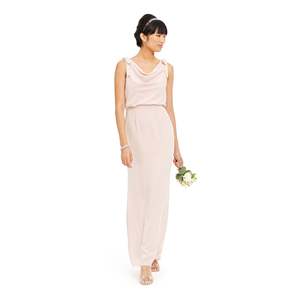 Abito da sera lungo a tubino Adrianna Papell da donna, rosa, in crêpe, senza maniche, con scollo a cappuccio, taglia 12 - Comodo con vita naturale - Product Image 1