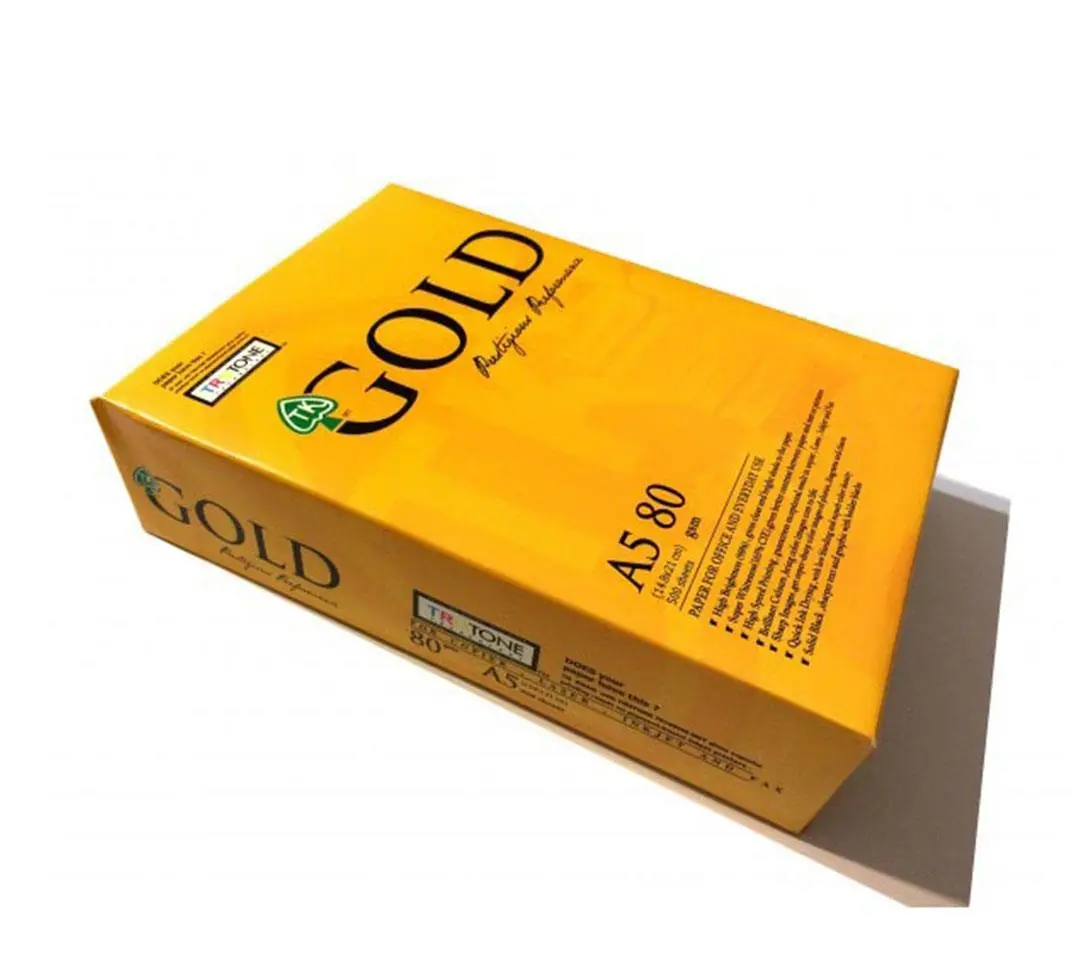 Nuevo papel de copia A4 dorado de calidad al mejor precio en stock a la venta