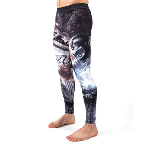 Leggings de fitness de yoga taille haute à séchage rapide pour femmes collants de couleur unie pour les entraînements actifs Arts martiaux respirant MMA Wear - Product Image 1