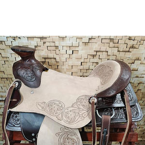 Silla de Montar de Cuero Genuino Occidental de Primera Calidad, Tipo A Fork Wade, para Roping y Rancho - Product Image 3