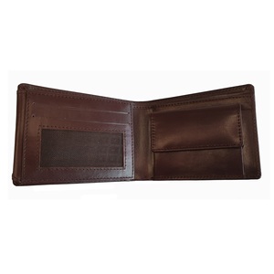 กระเป๋าสตางค์หนังแท้แบบเรียบป้องกันสัญญาณ RFID มีหลายกระเป๋ากระเป๋าสตางค์อเนกประสงค์สำหรับผู้ชายกระเป๋าสตางค์คุณภาพระดับพรีเมียม - Product Image 1