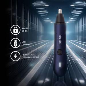 Recortador de Vello Nasal y de Oídos Eléctrico Portátil para Uso Doméstico, en Autocaravanas y Garajes, con Fuente de Alimentación USB y Batería, Hecho de Plástico Resistente - Product Image 1