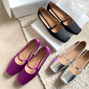 Women's 2025 Summer Fancy Heeled Sandals Square Toe Black Flats with Thick Heel Bag Toe Design for <b>Ladies</b> - Product Image 1
