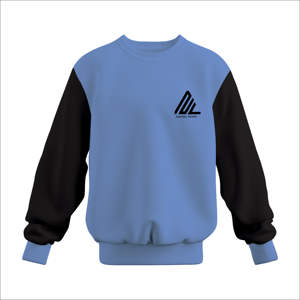 Ropa de calle personalizada para hombre, jersey de gran tamaño en blanco con hombros caídos, sudadera holgada de cuello redondo de algodón polar grueso con bolsillo lateral - Product Image 2