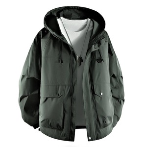 Chaquetas impermeables con capucha de primera calidad OEM cortavientos chaquetas de nieve de invierno fabricante al por mayor chaqueta Softshell de secado rápido para hombre - Product Image 5