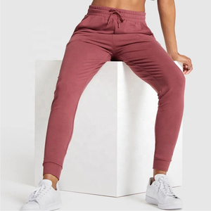 Premium Lightweight Gymwear-Solid Color Drawstring Sweatpants Bulk Wholesale Joggers for Winter Fitness Training Flat Front - Product Image 2