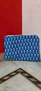 Eco-friendly Hand Block Print Quilted Makeup Organizer Wholesale Cotton <b>Pouch</b> Bag Zipper Handmade Fabric Clutch for <b>Laptop</b> Cover - Product Image 4