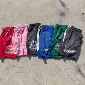 กางเกงขาสั้นผ้ายืดเอวสูงสำหรับผู้ชายกางเกงขาสั้นผ้าฝ้ายฟอกสีกันแดดซีดจางกางเกงขาสั้นฝรั่งเศสเทอร์รี่ - Product Image 6