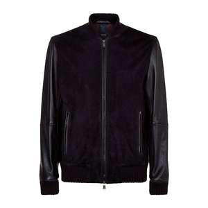 Chaqueta de Cuero Genuino para Hombre, Diseño Superior, Forro Acolchado para Invierno, 100% Alta Calidad, Cuello Alto, Mangas Completas, Personalizable, Impermeable - Product Image 1