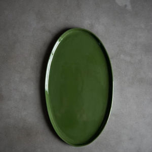 Plateau de service en aluminium de luxe de forme ronde le plus vendu style moulage en or pour la décoration de table et l'utilisation du service - Product Image 6