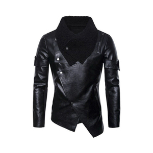2024 chaquetas de cuero de invierno con estilo para hombres cálidas 100% piel de oveja genuina diseño transpirable precio bajo gran oferta - Product Image 1