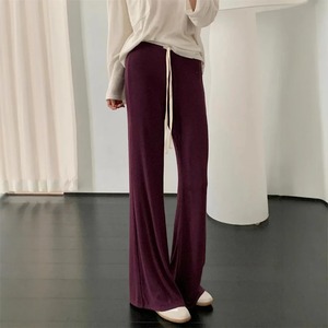 กางเกงวอร์มเอวสูงของผู้หญิงกางเกงผ้าแคนวาสสำหรับใส่ได้ทุกวันมีแถบคาดเอวยางยืดและกระเป๋าสวมใส่สบาย - Product Image 3