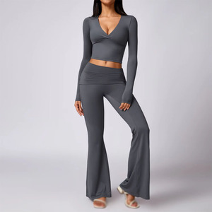 2025 Wholesale Seamless Active Wear Sports Bra and Leggings Sets Workout Fitness Wear Yoga Sets For <b>Women</b> - Product Image 6