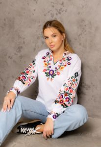 Blusa de popelina informal con cuello en V para mujer a la moda Primavera manga corta elegante ahueca hacia fuera Tops - Product Image 4