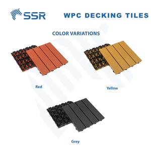 SSR VINA-azulejos de cubierta compuestos-azulejos de cubierta WPC para azulejos de cubierta al aire libre muebles de exterior patio al aire libre - Product Image 2