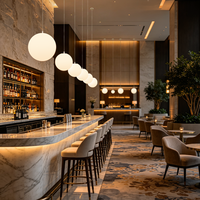 Lustres modernes minimalistes pour café, bar, lampe à boule LED, luminaires décoratifs