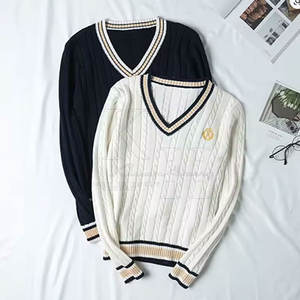 Venta al por mayor de suéter DE LA ESCUELA DE LOS NIÑOS personalizados de mezcla de algodón uniforme de punto para los estudiantes Unisex OEM disponible - Product Image 5