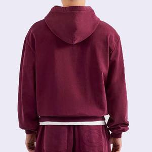 100% algodón hecho nuevos hombres lavado ácido chándal conjunto diseño personalizado estilo Hip Hop hombres lavado ácido chándales - Product Image 6