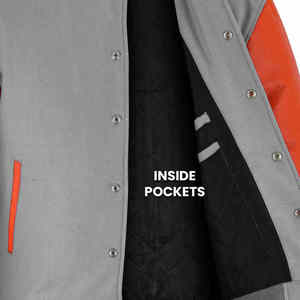 Veste d'université de baseball vintage pour hommes 100% laine avec logo brodé en chenille personnalisé motif de style de rue - Product Image 2