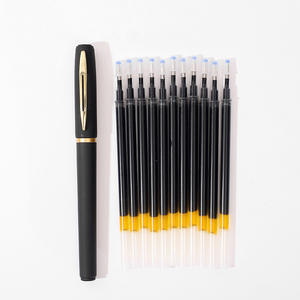 Stylo Signature d'affaires recharge grande capacité 1.0mm stylo carbone givré noir papeterie de bureau 0.5mm stylo neutre - Product Image 3