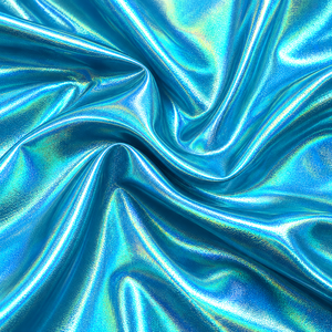 Tissu métallique holographique extensible en gros pour costumes de danse, maillots de bain et vêtements de mode - Product Image 5